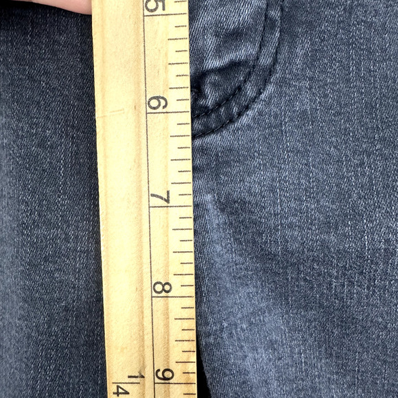 Free People Skinny Jeans Womens 27 Black Distressed Moto Boho Biker Grunge Goth - Picture 6 of 6